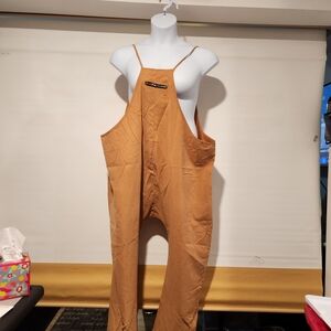 Women's Tan Overalls